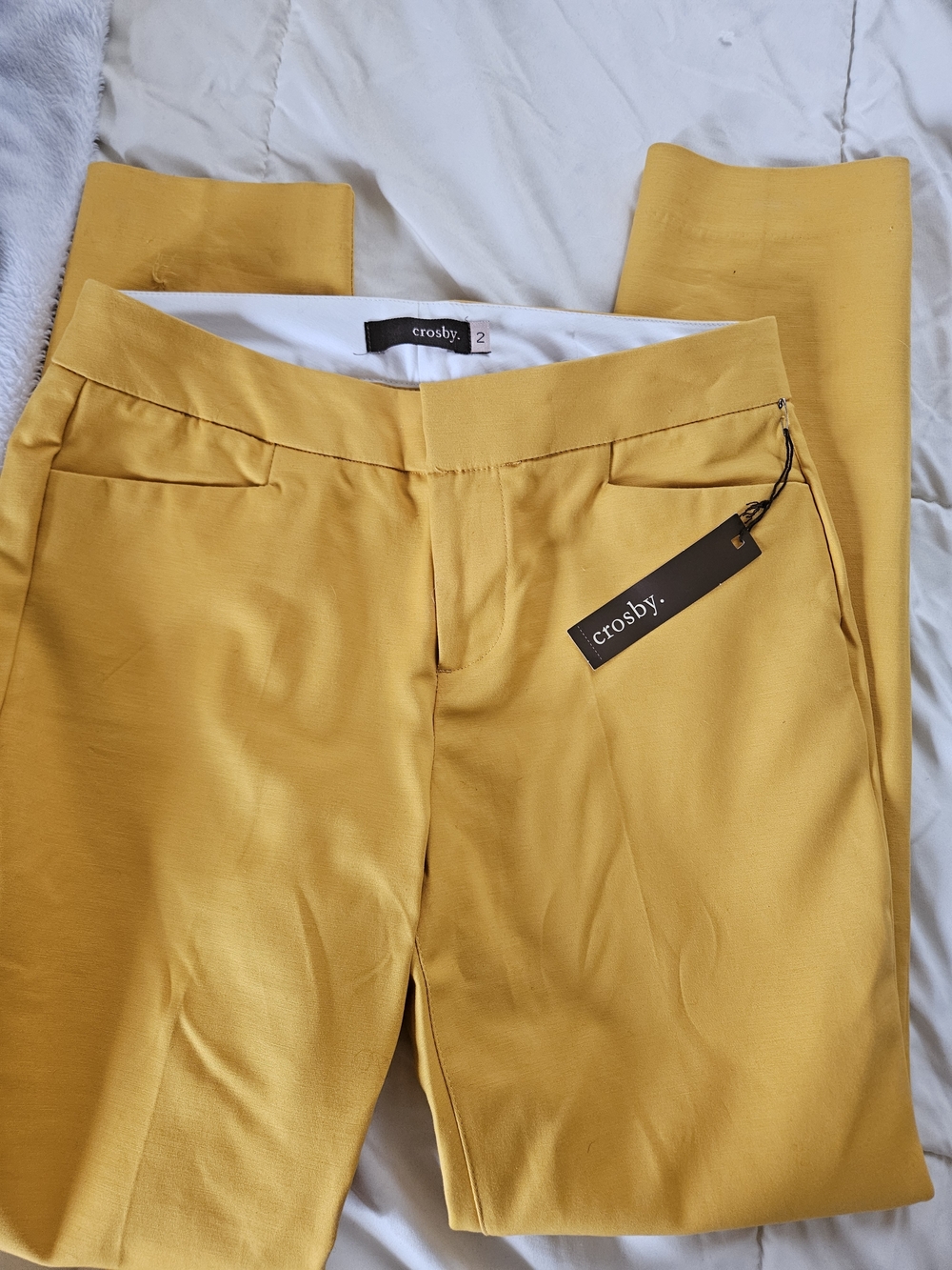 Crosby Mustard Yellow Tailored Pants